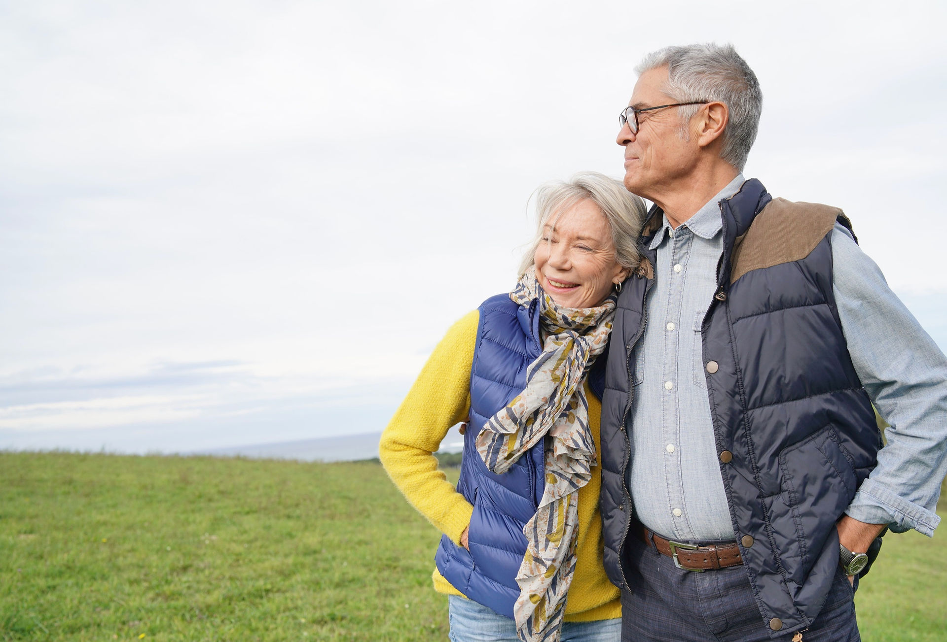 Confident and Smiling Retired Couple