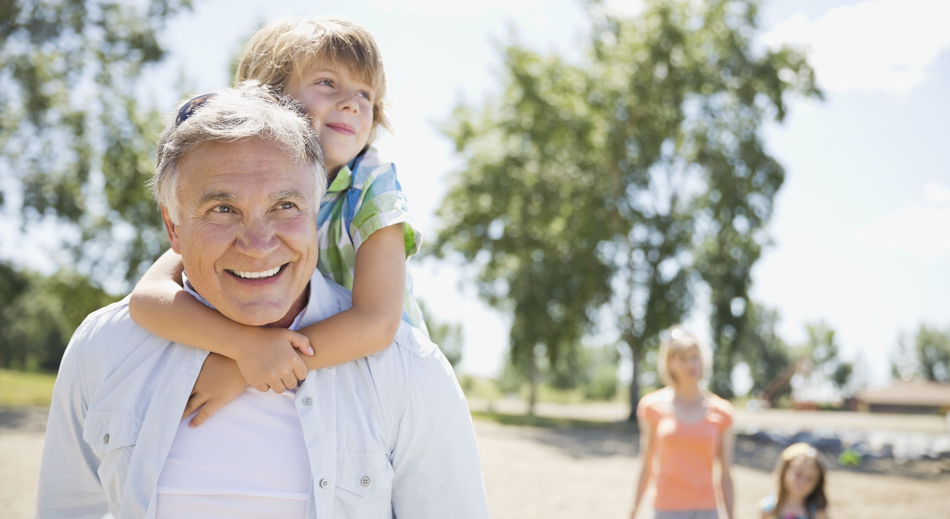 Elderly Gentleman with Grandson Thinking About Estate Planning
