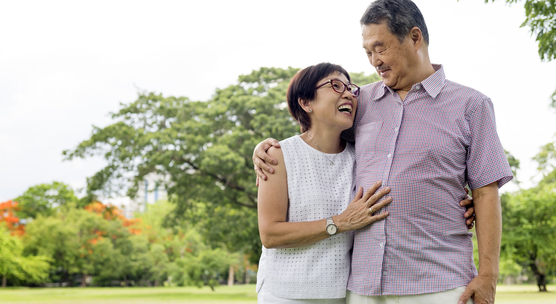 Happy Asian Couple in Retirement